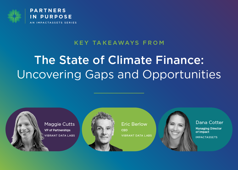 Key Takeaways - State of Climate Finance Key Takeaways - State of Climate Finance